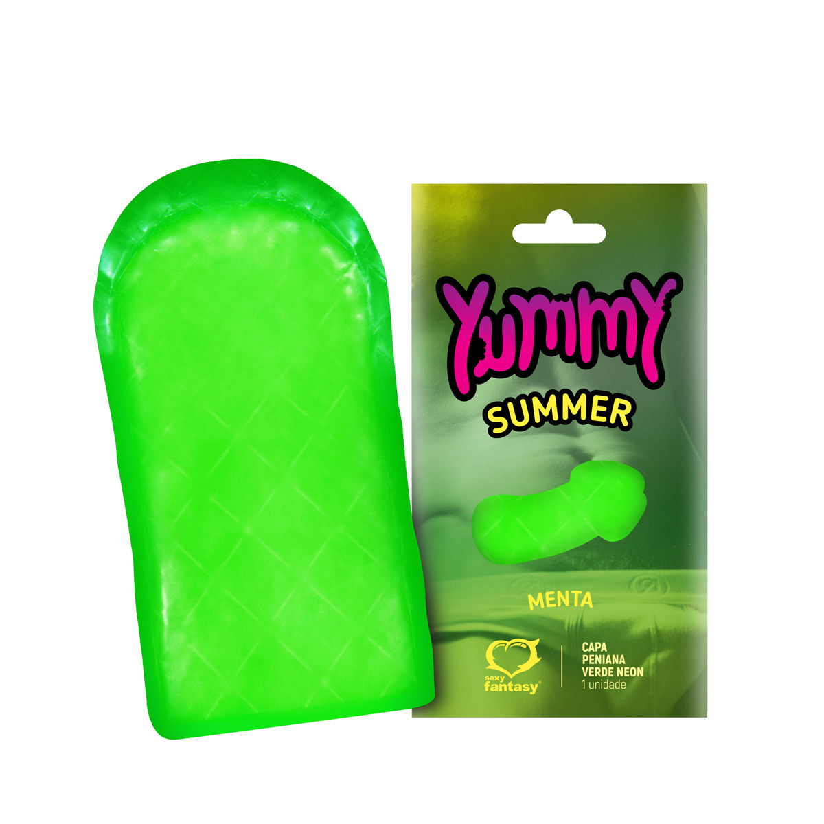 Capa Peniana Neon Comestível Sem Glúten E Lactose - Sexy Fantasy Yummy Summer | Disponível em 4 Sabores - 3