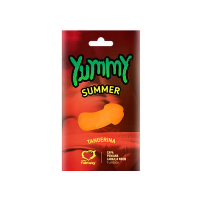 Foto 7 do produto Capa Peniana Neon Comestível Sem Glúten E Lactose - Sexy Fantasy Yummy Summer | Disponível em 4 Sabores