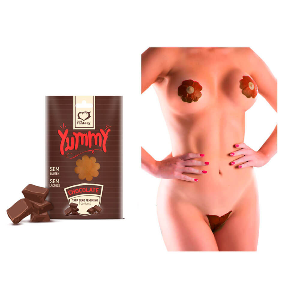 Tapa Sexo Comestível Sem Glúten e Sem Lactose - Sexy Fantasy Yummy | Disponível em 3 Sabores - 3