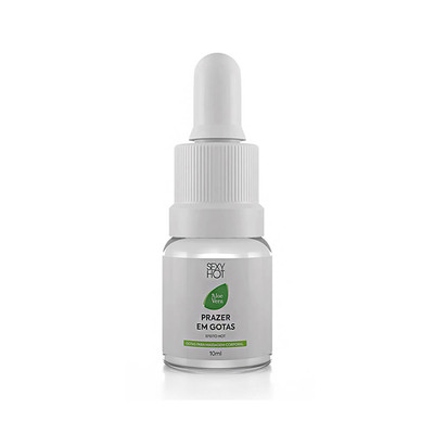 Foto 2 do produto Gel Excitante Unissex Prazer em Gotas com Efeito Hot - Sexy Hot Aloe Vera - 10 ml