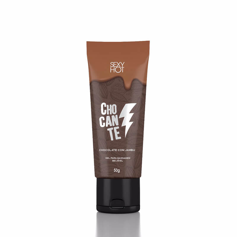 Gel para Massagem Beijável com Efeito Eletrizante e Extratos de Jambu - Sexy Hot Chocante | 50g - 2