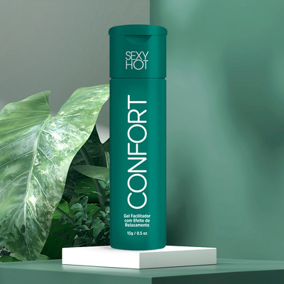 Gel Deslizante e Umectante Anal para Pele Ressecada e Sensível - Sexy Hot Confort | 15g