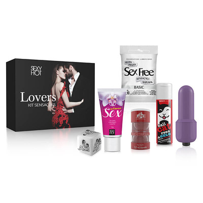 Sexy Hot - Lovers Kit Sensações - Composto por 6 Itens