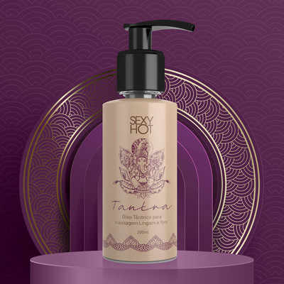 Óleo Tântrico para Massagem Lingam e Yoni - Sexy Hot Tantra | 200 ML