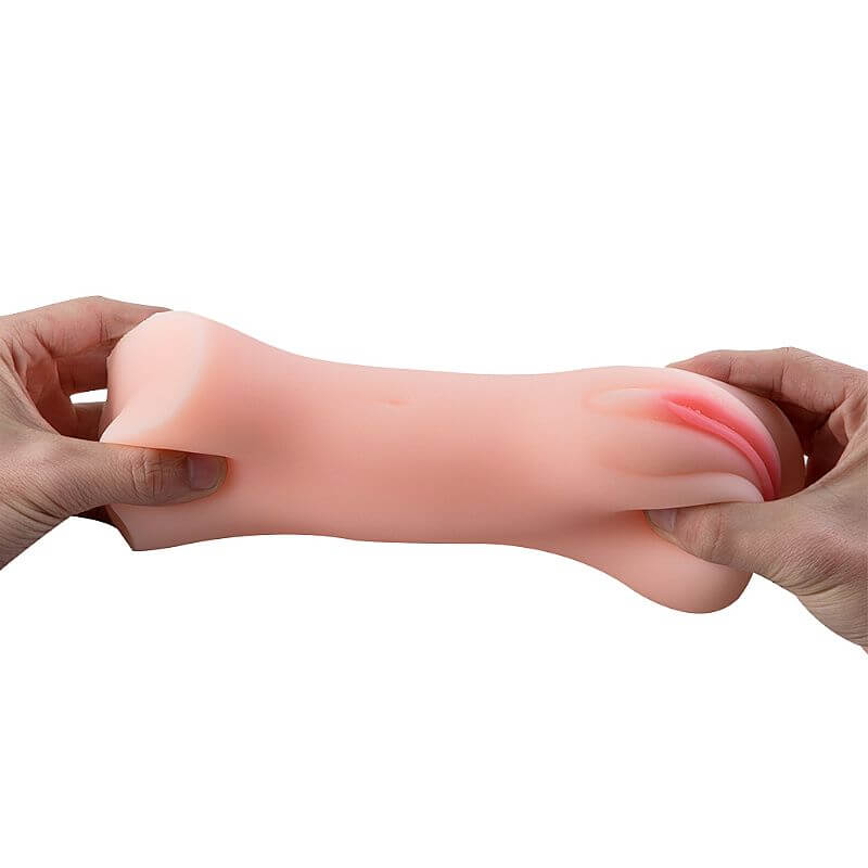 Masturbador com Formato Realístico de Vagina Feito em Cyberskin - Sexy Import 4D | 14 x 7 cm - 5