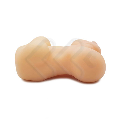 Foto 4 do produto Mini Masturbador Masculino em Cyberskin com Seios, Vagina e Ânus - Sexy Import 4D | 15,7 x 9,7 cm