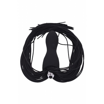 Foto 2 do produto Chicote com Cordas de Silicone e Cabo em Formato de Plug com Cápsula Vibratória - Sexy Import | 50 cm