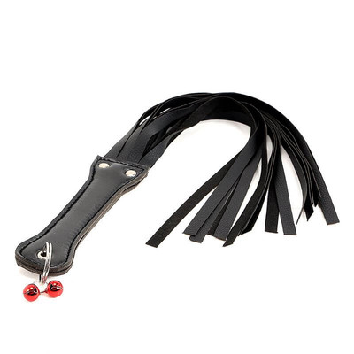 Foto 2 do produto Sexy Import - Chicote em Couro com Tiras Luxo Preto | 50 cm