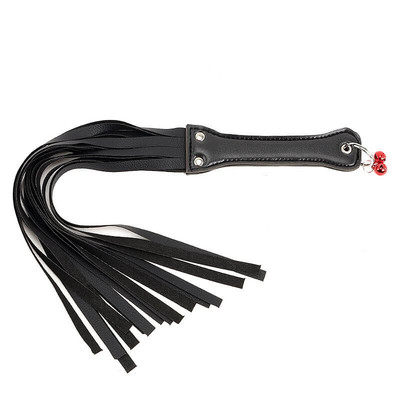 Foto 3 do produto Sexy Import - Chicote em Couro com Tiras Luxo Preto | 50 cm