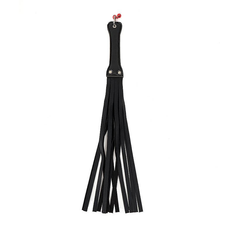 Sexy Import - Chicote em Couro com Tiras Luxo Preto | 50 cm - 5