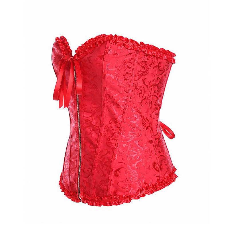 Sexy Import - Corselet Bordado com Zíper | Disponível em 5 Tamanhos e 2 Cores - 3