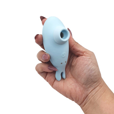 Estimulador de Clitóris em Silicone com Formato de Baleia e 7 Modos de Pulsação - Dibe Cutie Baby III | 10 x 4,2 cm