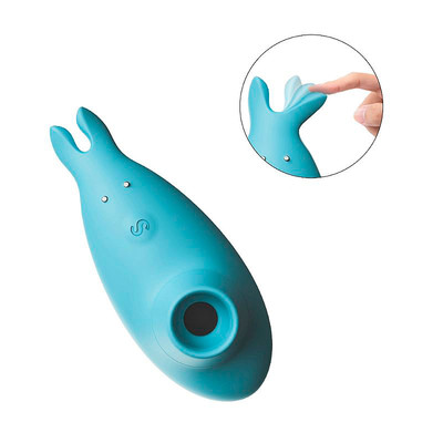Estimulador de Clitóris em Silicone com Formato de Baleia e 7 Modos de Pulsação - Dibe Cutie Baby III | 10 x 4,2 cm