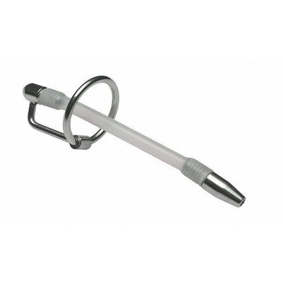 Sexy Import - Penetrador de Uretra Feito em Aço com ABS e Anel para Glande com Sonda - 8 x 0,8 cm