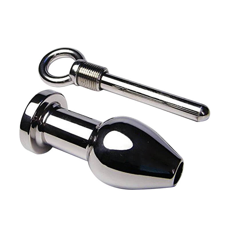 Plug Anal de Aço com Rosca Removível - Sexy Import - 8 x 3,7 cm | Disponível em 2 Cores - 3