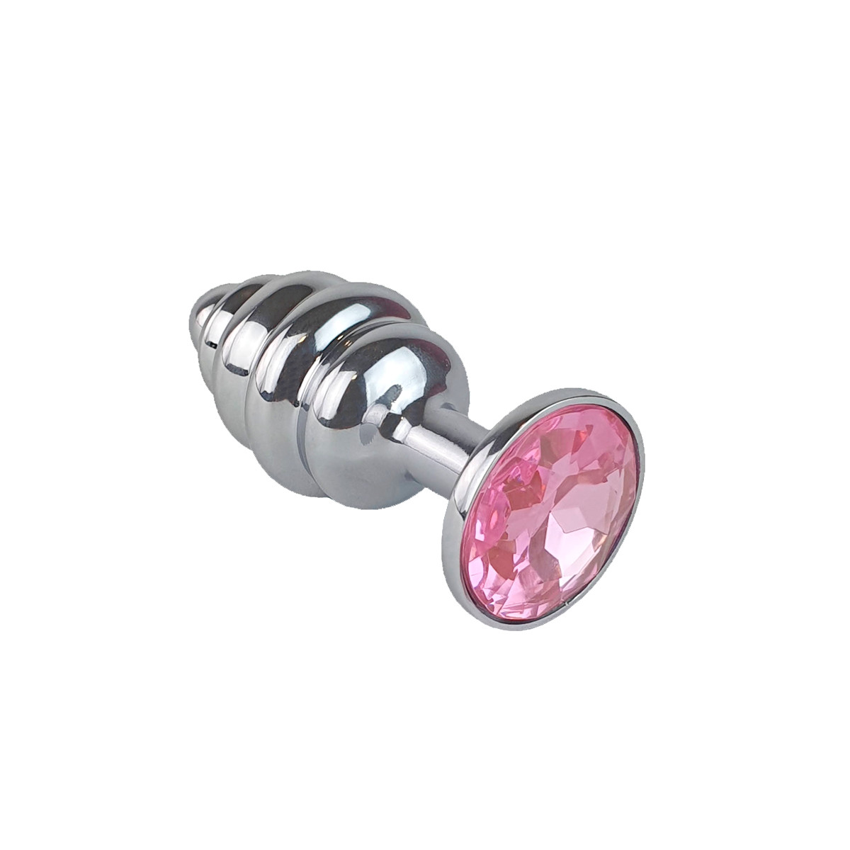 Plug Anal ''P'' Escalonado em Aço com Joia na Base - Sexy Import | 6,5 x 2,9 cm | Disponível em 7 Cores - 6