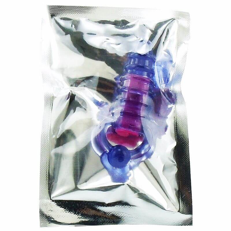 Sexy Import - Vibrador Dedeira com Vibração Única com Textura Anelar | Cor: Azul - 3