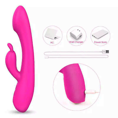 Foto 3 do produto Vibrador Estimulador de Ponto G e Clítoris em Silicone e 9 Modos de Vibrações - S-Hande Anas | 21,5 x 3,2 cm | Disponível em 2 Cores