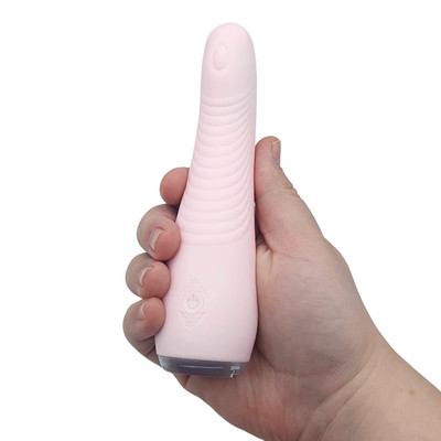 Vibrador Estimulador de Ponto G em Silicone com 9 Modos de Vibração, Resistente à Água e Recarregável - S-Hande Balle | 10 x 3,1 cm
