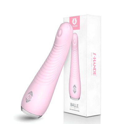 Vibrador Estimulador de Ponto G em Silicone com 9 Modos de Vibração, Resistente à Água e Recarregável - S-Hande Balle | 10 x 3,1 cm