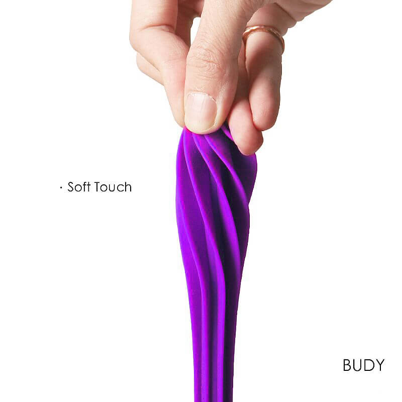 S-Hande Budy - Estimulador Recarregável Rotativo com 5 Modos de Rotação e 3 Velocidades - 25 x 2,8 cm | Cor: Roxo - 7