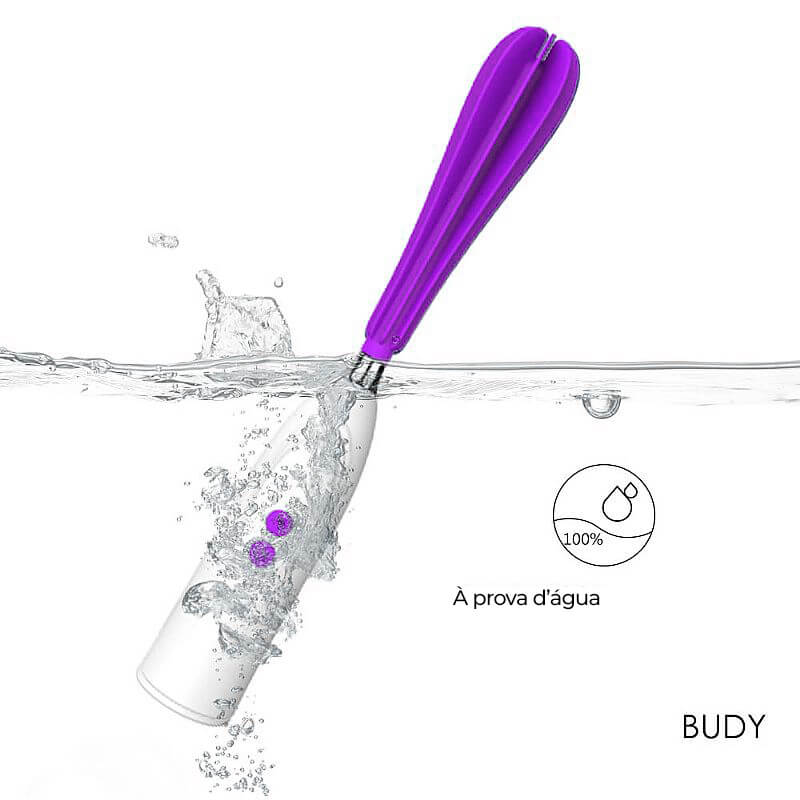 S-Hande Budy - Estimulador Recarregável Rotativo com 5 Modos de Rotação e 3 Velocidades - 25 x 2,8 cm | Cor: Roxo - 4