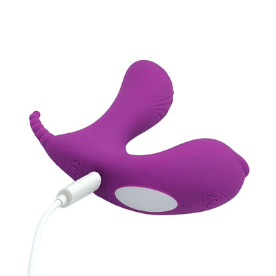 Foto 2 do produto Vibrador de Clitóris, Ponto G e Períneo com 9 Modos de Vibrações e Controle Remoto Sem Fio - S-Hande Cara | Disponível em 2 Cores