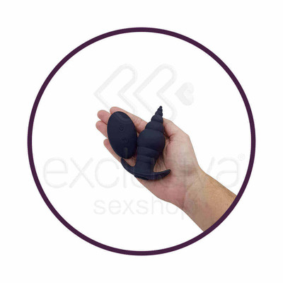 Plug Anal Escalonado Recarregável em Silicone com 9 Modos de Vibração e Controle Remoto sem Fio - S-Hande Cupid-RCT | 9,5 x 3,4 cm