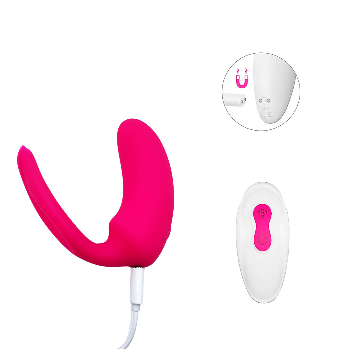 Vibrador Estimulador de Próstata com 9 Modos de Vibração, Controle Remoto sem Fio e Recarregável via USB - S-Hande Danny | 6,5 x 3 cm - 3