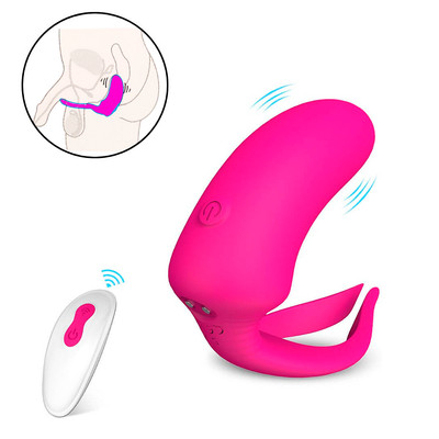 Foto 1 do produto Vibrador Estimulador de Próstata com 9 Modos de Vibração, Controle Remoto sem Fio e Recarregável via USB - S-Hande Danny | 6,5 x 3 cm