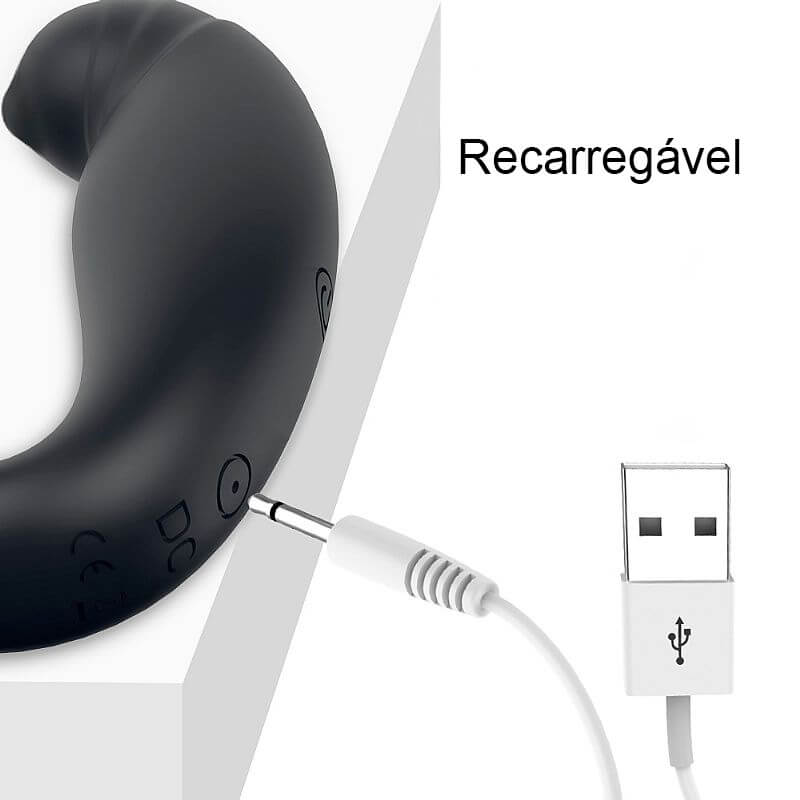 Massageador de Próstata com 9 Modos de Vibração, Lingua Massageadora, Anel Peniano e Controle sem Fio - S-Hande Demon-RCT | 10,8 x 3 cm - 4