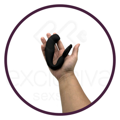 Foto 7 do produto Massageador de Próstata com 9 Modos de Vibração, Lingua Massageadora, Anel Peniano e Controle sem Fio - S-Hande Demon-RCT | 10,8 x 3 cm