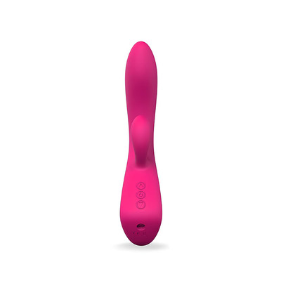 Foto 2 do produto Vibrador Estimulador de Clítoris e Ponto G com 7 Modos de Vibração, 2 Velocidades de Movimento e Recarregável - S-Hande Demons | 10 x 3,5 cm | Disponível em 2 Cores