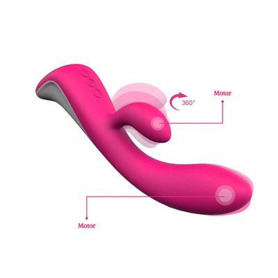 Foto 7 do produto Vibrador Estimulador de Clítoris e Ponto G com 7 Modos de Vibração, 2 Velocidades de Movimento e Recarregável - S-Hande Demons | 10 x 3,5 cm | Disponível em 2 Cores