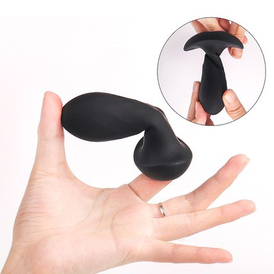 Plug Anal em Silicone Macio e Bullet em ABS com Vibração Única - S-Hande Diamona | 8 x 3,1 cm
