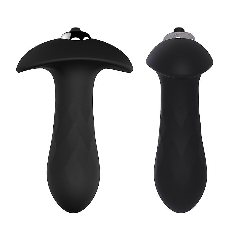 Plug Anal em Silicone Macio e Bullet em ABS com Vibração Única - S-Hande Diamona | 8 x 3,1 cm - 2