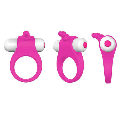Foto 1 do produto S-Hande Duet - Anel Peniano com Estimulador de Clitóris e Vibração Única e Potente | Cor: Rosa