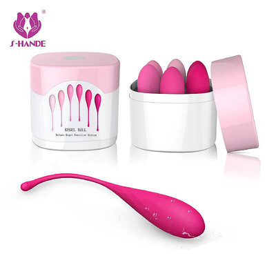 Foto 1 do produto Kit de Pompoarismo Kegel Balls em Silicone - S-Hande Egg - 6 Pesos