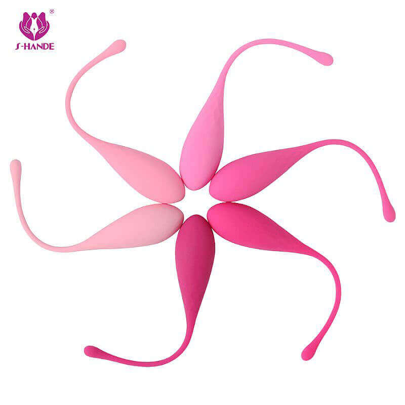 Kit de Pompoarismo Kegel Balls em Silicone - S-Hande Egg - 6 Pesos - 2