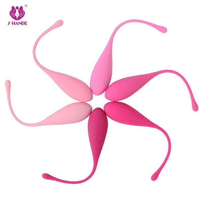 Foto 2 do produto Kit de Pompoarismo Kegel Balls em Silicone - S-Hande Egg - 6 Pesos