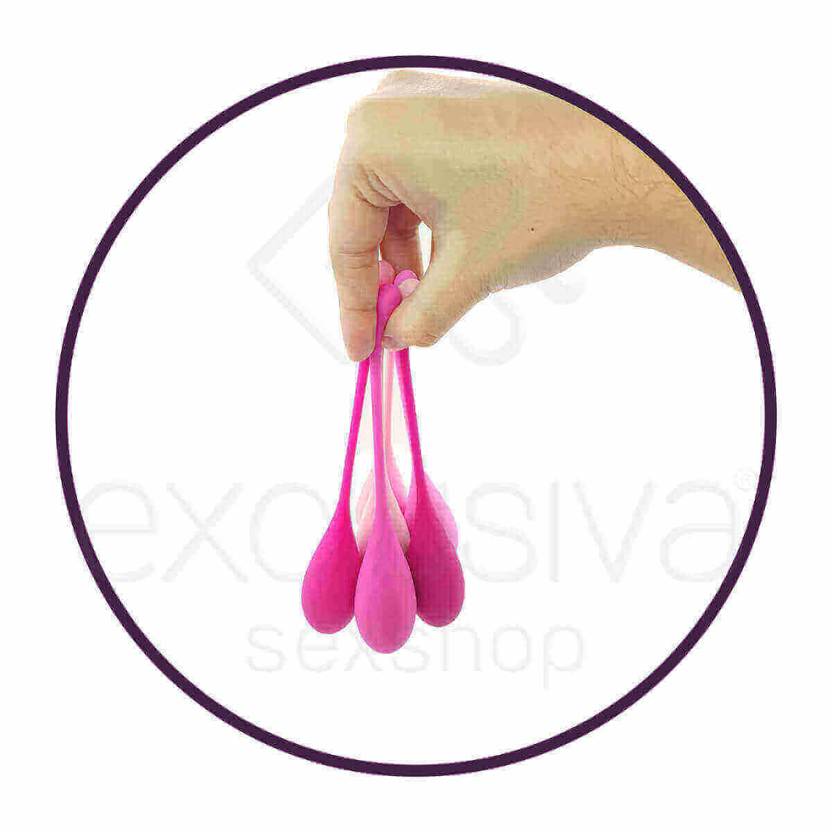 Kit de Pompoarismo Kegel Balls em Silicone - S-Hande Egg - 6 Pesos - 4