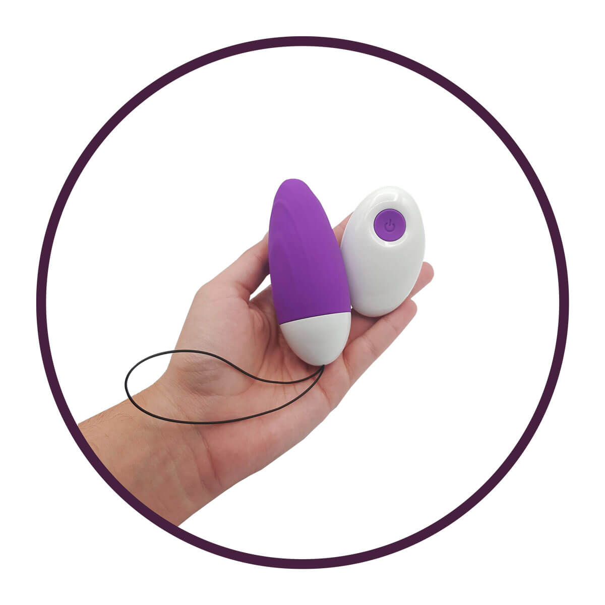 S-Hande Emily - Cápsula Vibratória com 7 Modos de Vibração e Controle Remoto sem Fio - 9,5 x 3,6 cm - 3