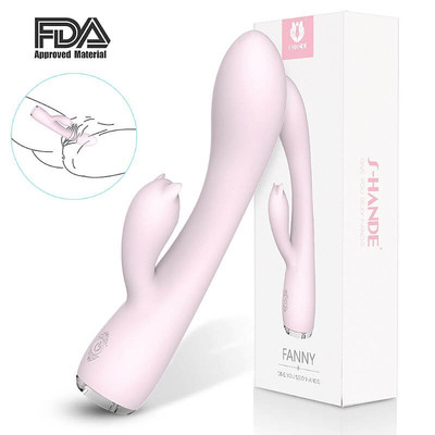 Foto 2 do produto Vibrador Estimulador de Ponto G e Clítoris em Silicone com 9 Modos de Vibração, Recarregável e Resistente à Água - S-Hande Fanny | 13 x 3,8 cm | Disponível em 2 Cores