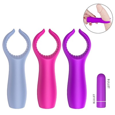 Foto 1 do produto Vibrador Estimulador Peniano em Silicone com 9 Modos de Vibração e Recarregável - S-Hande Grant | Disponível em 3 Cores