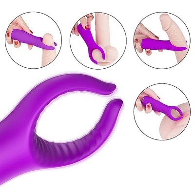 Foto 6 do produto Vibrador Estimulador Peniano em Silicone com 9 Modos de Vibração e Recarregável - S-Hande Grant | Disponível em 3 Cores