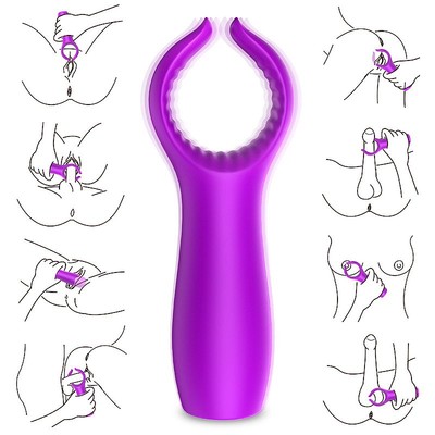 Foto 5 do produto Vibrador Estimulador Peniano em Silicone com 9 Modos de Vibração e Recarregável - S-Hande Grant | Disponível em 3 Cores