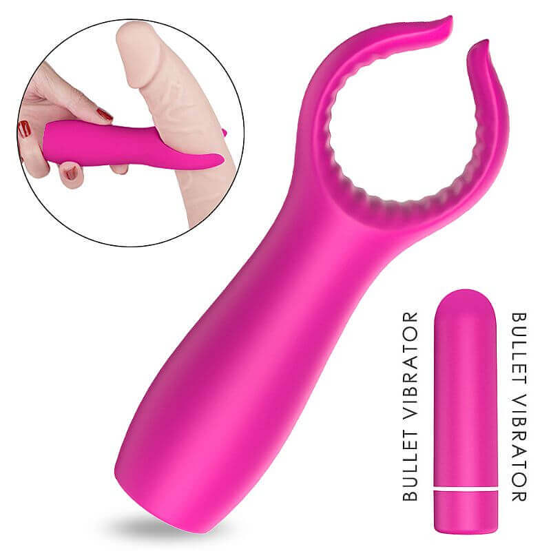 Vibrador Estimulador Peniano em Silicone com 9 Modos de Vibração e Recarregável - S-Hande Grant | Disponível em 3 Cores - 7