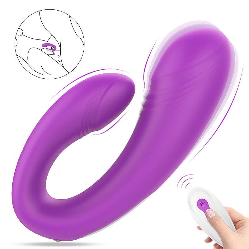 Vibrador Estimulador de Ponto G e Clitóris com 9 Modos de Vibração e Controle Remoto sem Fio - S-Hande Heart Sweety RCT | 9,4 x 2,8 cm | Disponível em 2 Cores - 9