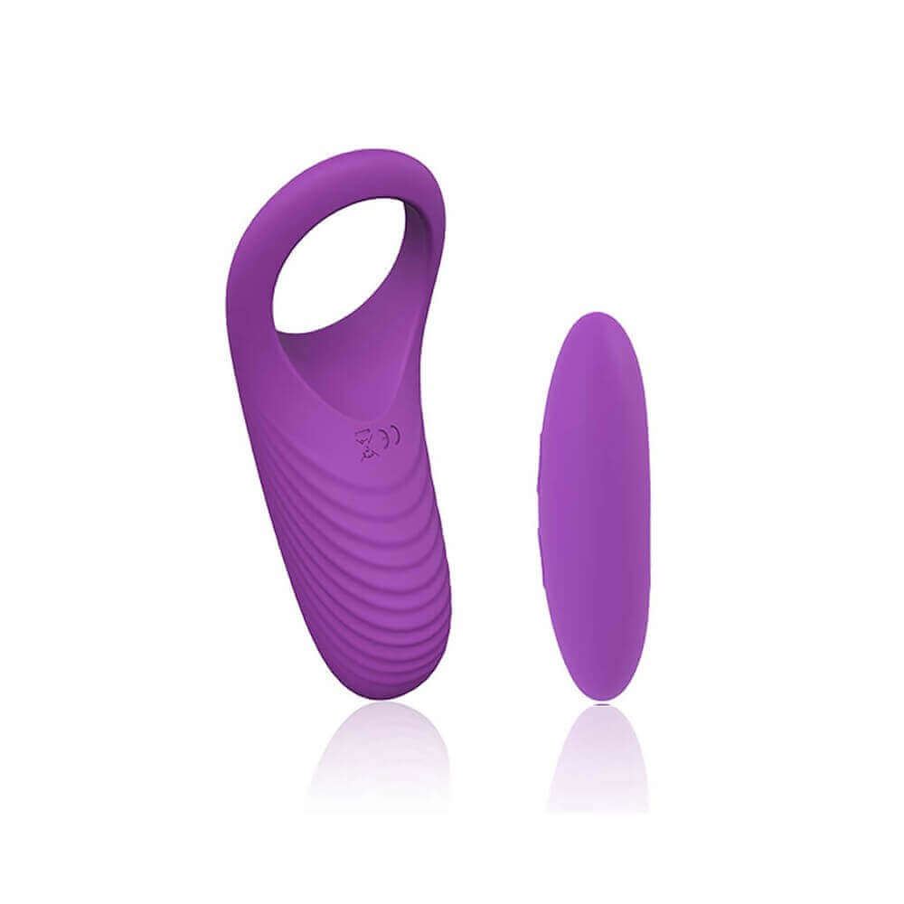 Anel Peniano Recarregável com 9 Modos de Vibração e Controle Remoto - S-Hande Himan-RTC | 8,9 x 2,7 cm | Disponível em 2 Cores - 6