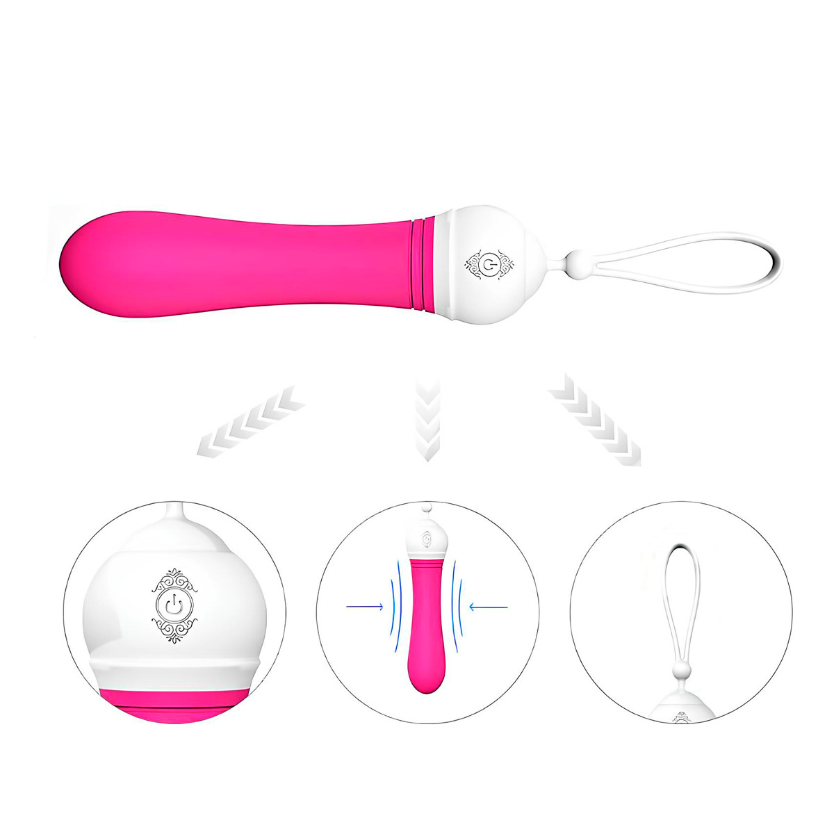 Vibrador Recarregável em Silicone com 9 Modos de Vibração Silenciosas - S-Hande Kitti | 13,5 x 3,2 cm | Disponível em 2 Cores - 3